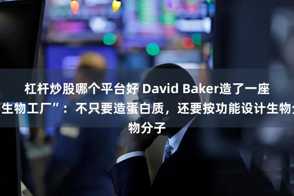 杠杆炒股哪个平台好 David Baker造了一座“AI生物工厂”：不只要造蛋白质，还要按功能设计生物分子