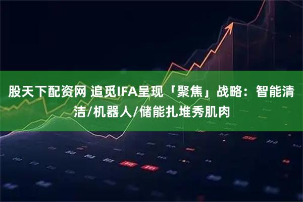 股天下配资网 追觅IFA呈现「聚焦」战略：智能清洁/机器人/储能扎堆秀肌肉